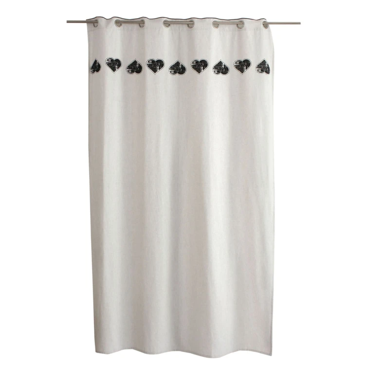 Rideau à top imprimé bourdon
