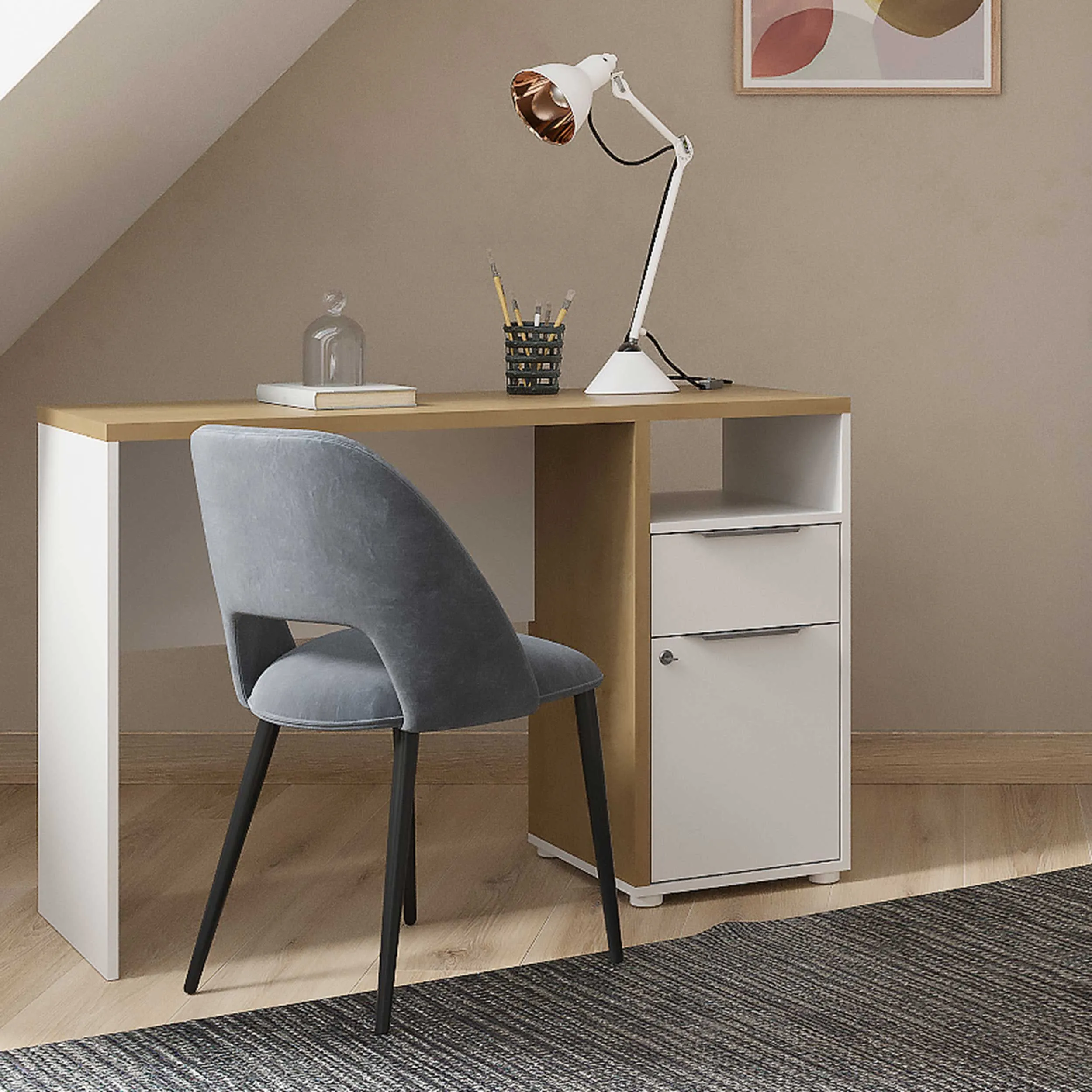 Bureau Access | 116,7 x 44,9 x 77,4 | Blanc