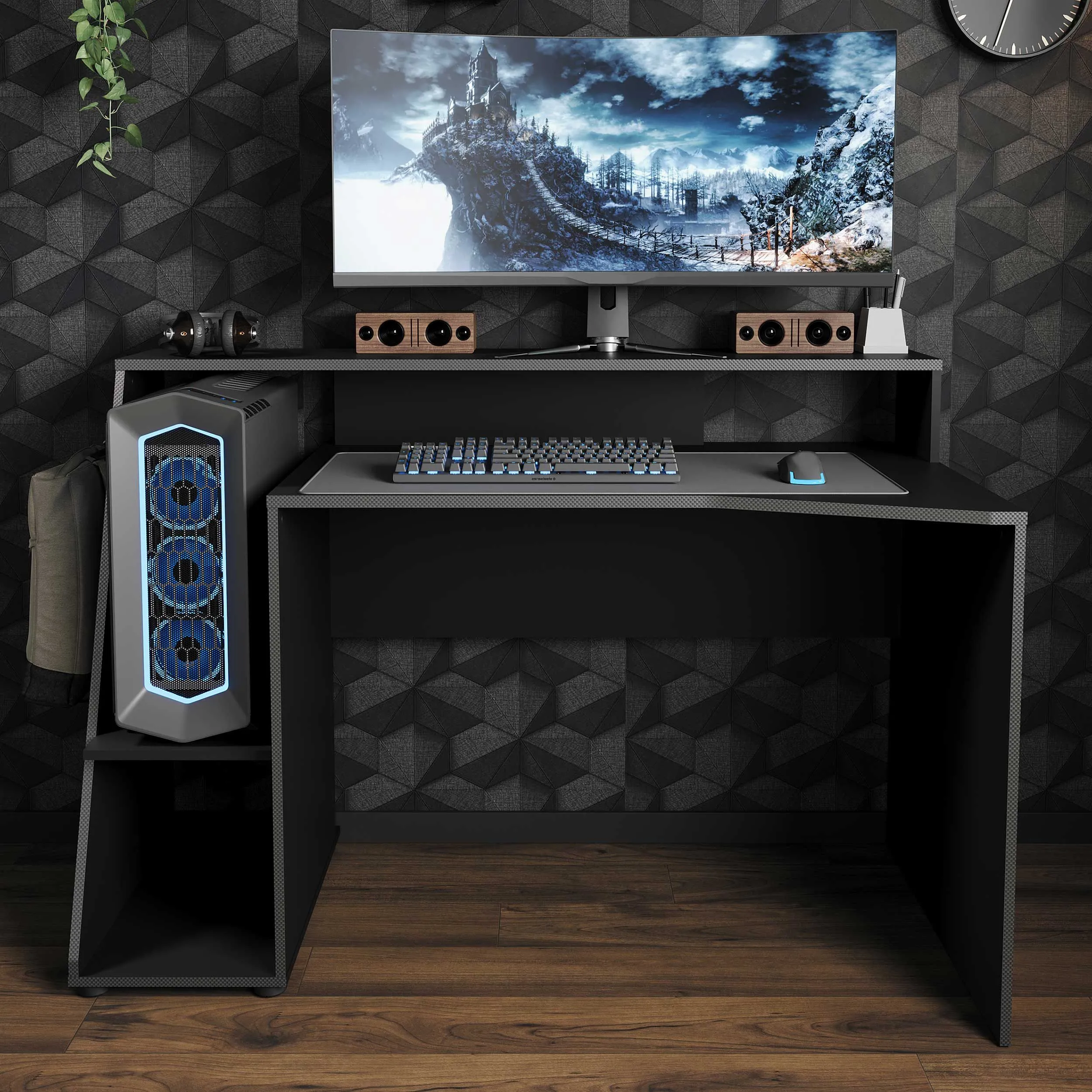 Desk Access | 137,7 x 67,1 x 94 cm | Noir