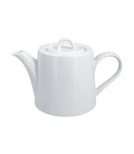 Théière avec couvercle blanc porcelaine vitrifiée 80 cl Ø 12,4 cm Access Rak