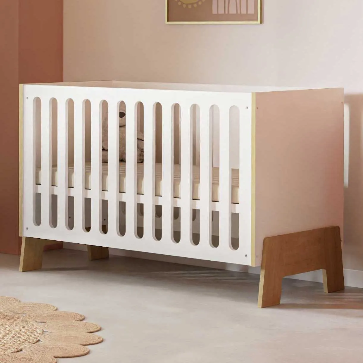 Cot Albizia | 127.2 x 64.6 x 83.4 cm | Blanc