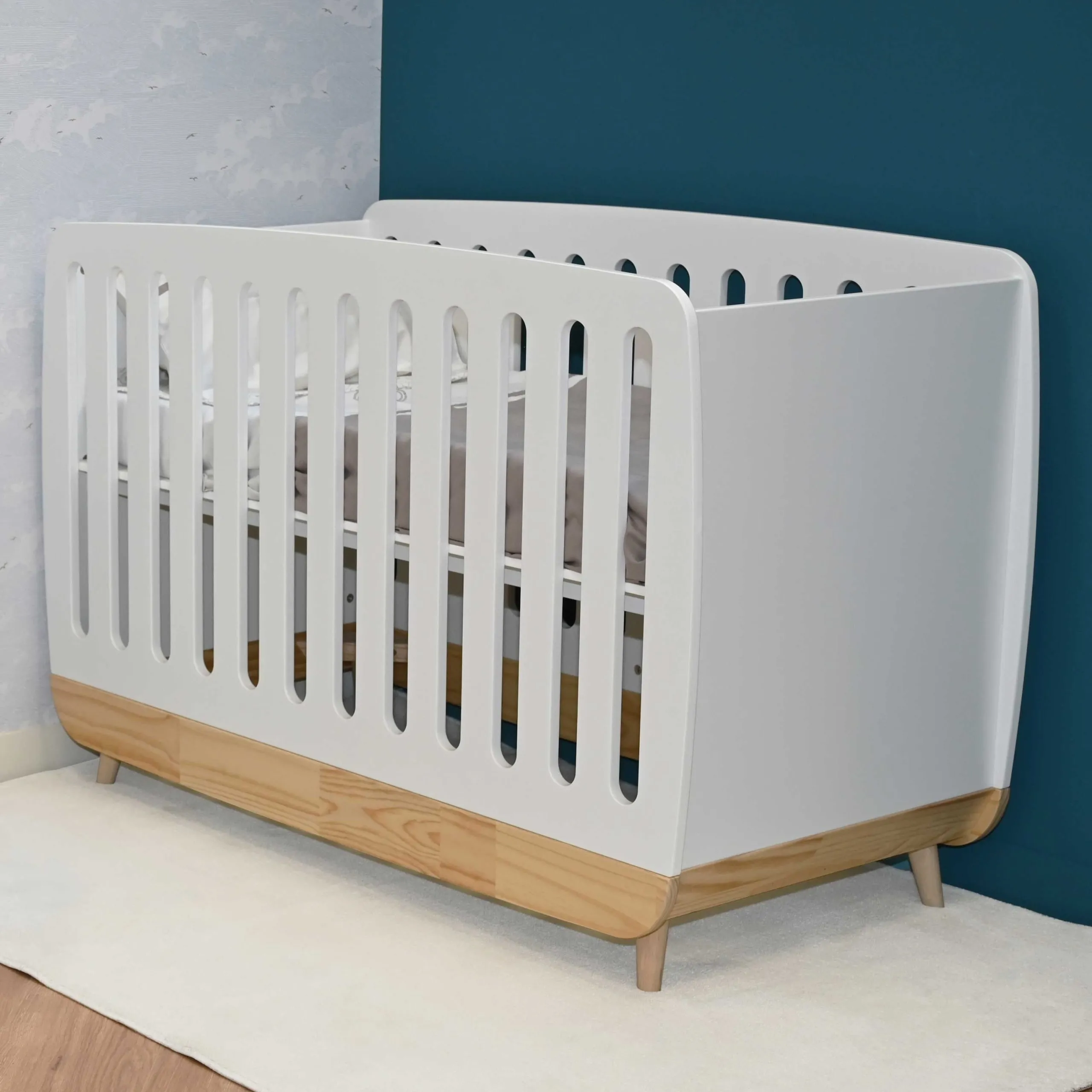 Cot Firmiana | 128.9 x 64.2 x 88.1 cm | Blanc