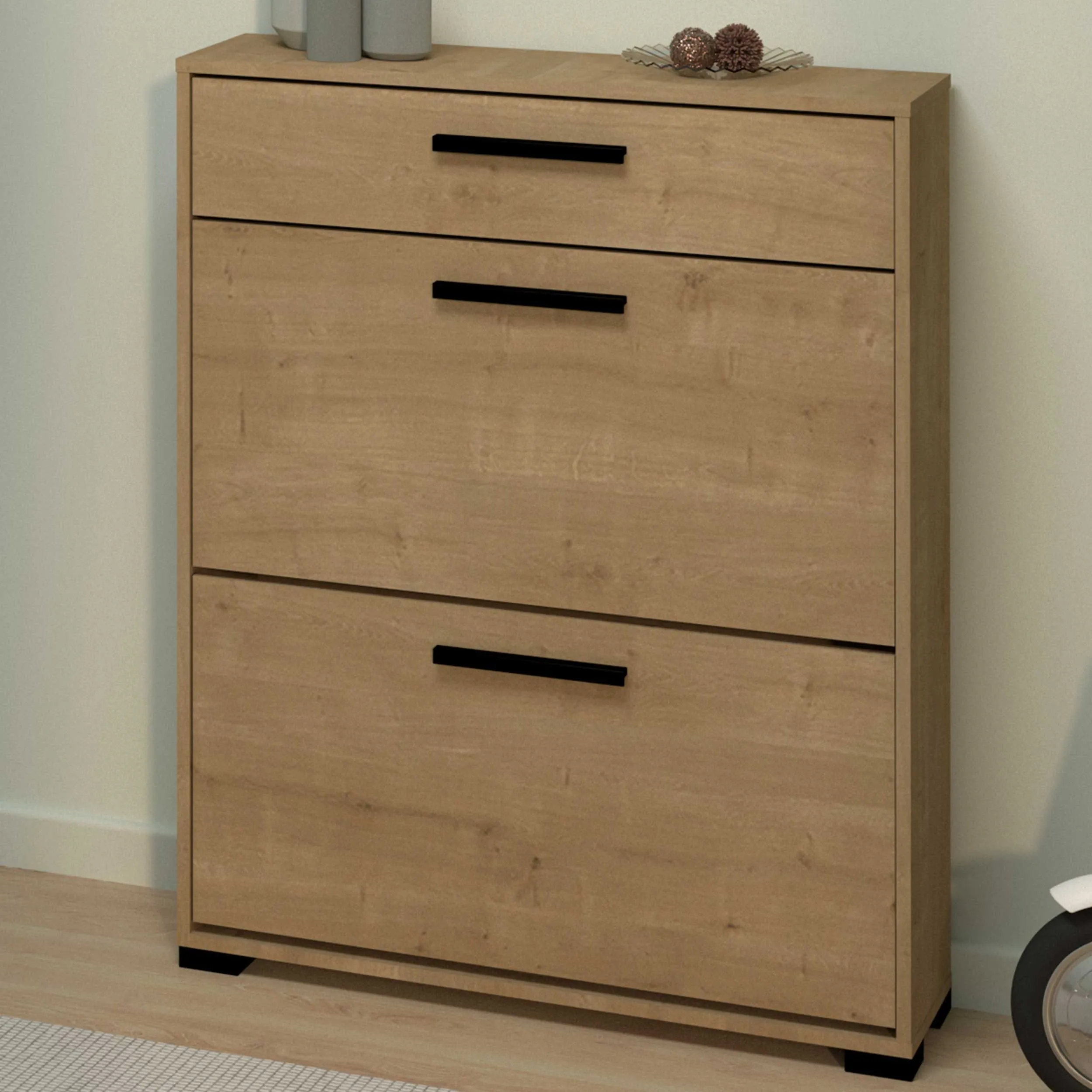 Armoire à chaussures Izzy | 80,8 x 24,4 x 101,8 cm | Marron