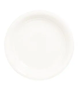 Plat rond blanc porcelaine vitrifiée Ø 19,9 cm Amaze Rak