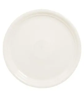 Plat rond blanc porcelaine vitrifiée Ø 29 cm Amaze Rak