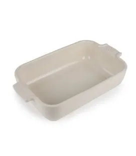 Plat à four rectangulaire ivoire porcelaine 22x13 cm Céramique Peugeot Saveurs