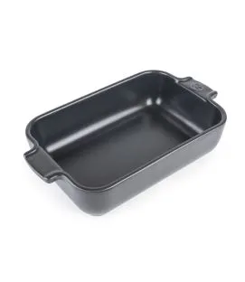 Plat à four rectangulaire ardoise porcelaine 40x27,2 cm Céramique Peugeot Saveurs