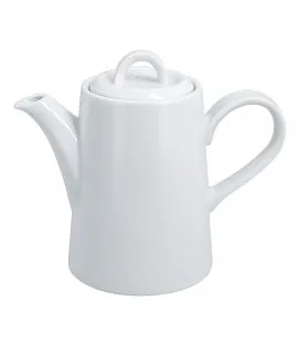 Cafetière avec couvercle blanc porcelaine vitrifiée 37 cl Ø 8,8 cm Access Rak
