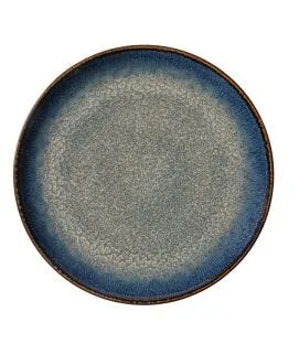 Assiette coupe plate rond bleu foncé porcelaine Ø 27 cm Seablue Accolade