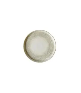 Assiette bord droit beige porcelaine vitrifiée Ø 21 cm Butterfly Dudson