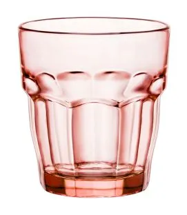 Gobelet forme basse orange verre trempé 27 cl Rock Bar Bormioli Rocco