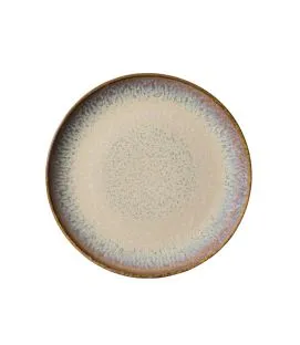 Assiette coupe plate rond beige porcelaine Ø 21 cm Savanna Accolade