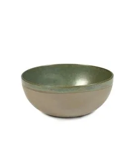 Saladier rond vert grès émaillé Ø 19 cm Surface Serax