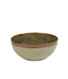 Saladier rond gris grès émaillé Ø 19 cm Surface Serax