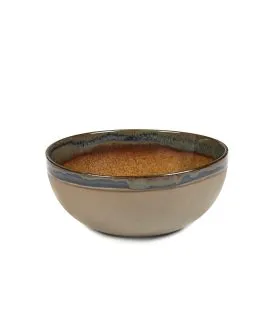 Saladier rond brun grès émaillé Ø 19 cm Surface Serax