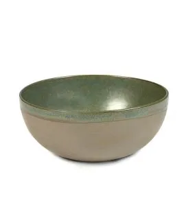 Saladier rond vert grès émaillé Ø 23,5 cm Surface Serax