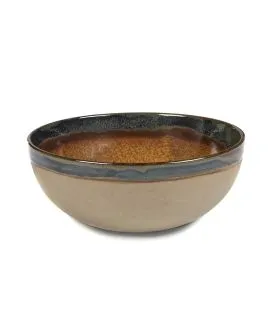 Saladier rond brun grès émaillé Ø 23,5 cm Surface Serax