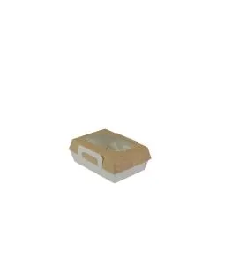 Barquette rectangulaire beige 20x15x6 cm 750 ml Earth Essentials (50 pièces)