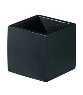 Pot carré bambou noir 6x6x6 cm Pro.mundi