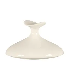 Cloche pour assiette creuse gourmet rond blanc porcelaine bone china Ø 14 cm Bravura Rak