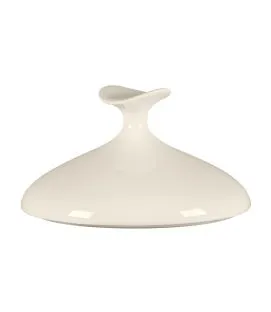 Cloche pour assiette creuse gourmet rond blanc porcelaine bone china Ø 16,4 cm Bravura Rak