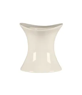 Coquetier rond blanc porcelaine bone china Ø 8 cm Bravura Rak