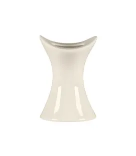Porte cure-dents irrégulier blanc porcelaine bone china Ø 5,6 cm Bravura Rak