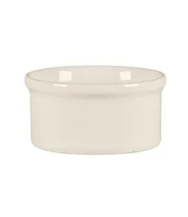 Ramequin à beurre rond blanc porcelaine bone china Ø 6,8 cm Fedra Rak