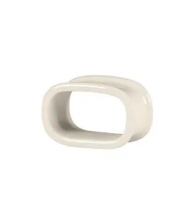 Anneau à serviette rond blanc porcelaine bone china 6,5 cm Fedra Rak