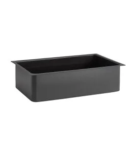 Bac GN1/1 polystyrène (ps) noir 51,5x31x14 cm Valo Aps