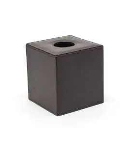 Boîte à mouchoirs carré marron plastique London Foh
