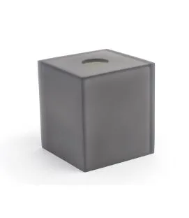 Boîte à mouchoirs carré gris résine Nassau Foh