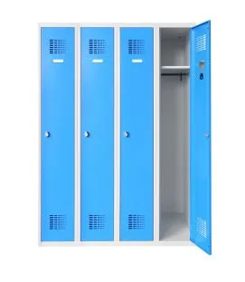 Vestiaire 4 casiers tôle d'acier 180x120x50 cm Ligne 50 Caray