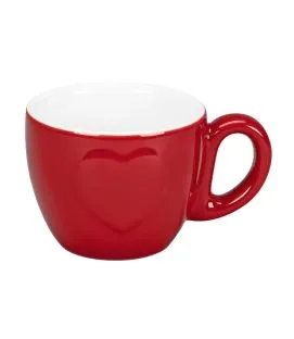 Tasse à expresso rouge porcelaine 9 cl Ø 6,7 cm Cliché Rak
