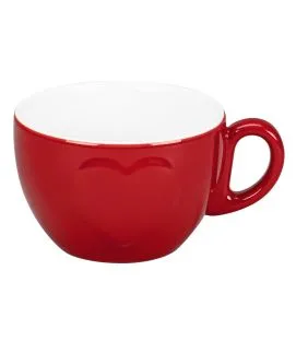Tasse à café / thé rouge porcelaine 23 cl Ø 9,4 cm Cliché Rak