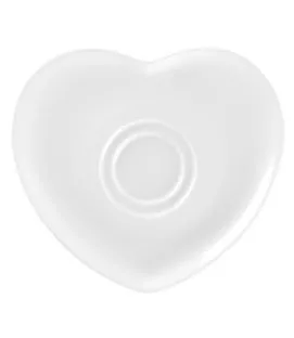 Sous tasse double empreinte blanc porcelaine 16 cm Cliché Rak