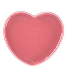 Assiette plate rose porcelaine 19,8x18 cm Cliché Rak