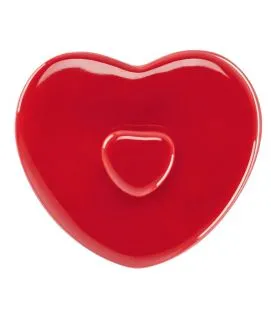 Couvercle pour sucrier rouge porcelaine 8 cm Cliché Rak