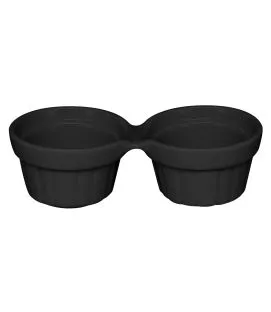 Ramequin rond noir porcelaine vitrifiée 13x6 cm Chefs Fusion Rak