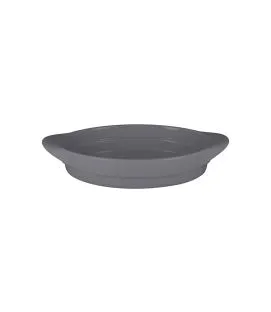Plat ovale gris porcelaine vitrifiée 31x18 cm Chefs Fusion Rak