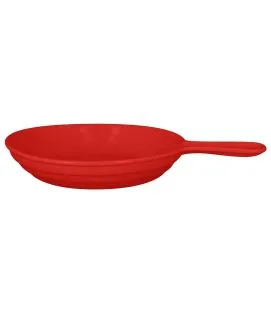 Poêlon rond rouge porcelaine vitrifiée Ø 12 cm Chefs Fusion Rak