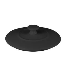 Couvercle pour cocotte rond noir porcelaine vitrifiée Ø 9,8 cm Chefs Fusion Rak
