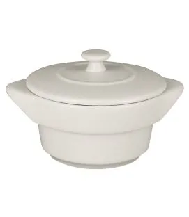 Cocotte rond blanc porcelaine vitrifiée Ø 8,7 cm Chefs Fusion Rak