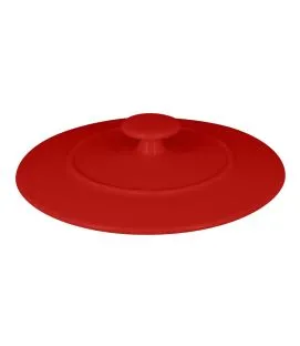 Couvercle pour cocotte rond rouge porcelaine vitrifiée Ø 15,8 cm Chefs Fusion Rak