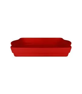 Terrine rectangulaire rouge porcelaine vitrifiée 32x22 cm Chefs Fusion Rak