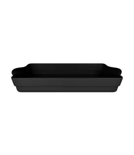 Terrine rectangulaire noir porcelaine vitrifiée 47x24,5 cm Chefs Fusion Rak