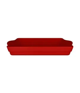 Terrine rectangulaire rouge porcelaine vitrifiée 47x24,5 cm Chefs Fusion Rak