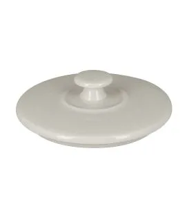 Couvercle pour cocotte rond blanc porcelaine vitrifiée Ø 8,5 cm Chefs Fusion Rak