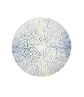 Assiette coupe plate rond bleu porcelaine Ø 20 cm Coral Essentials Collection