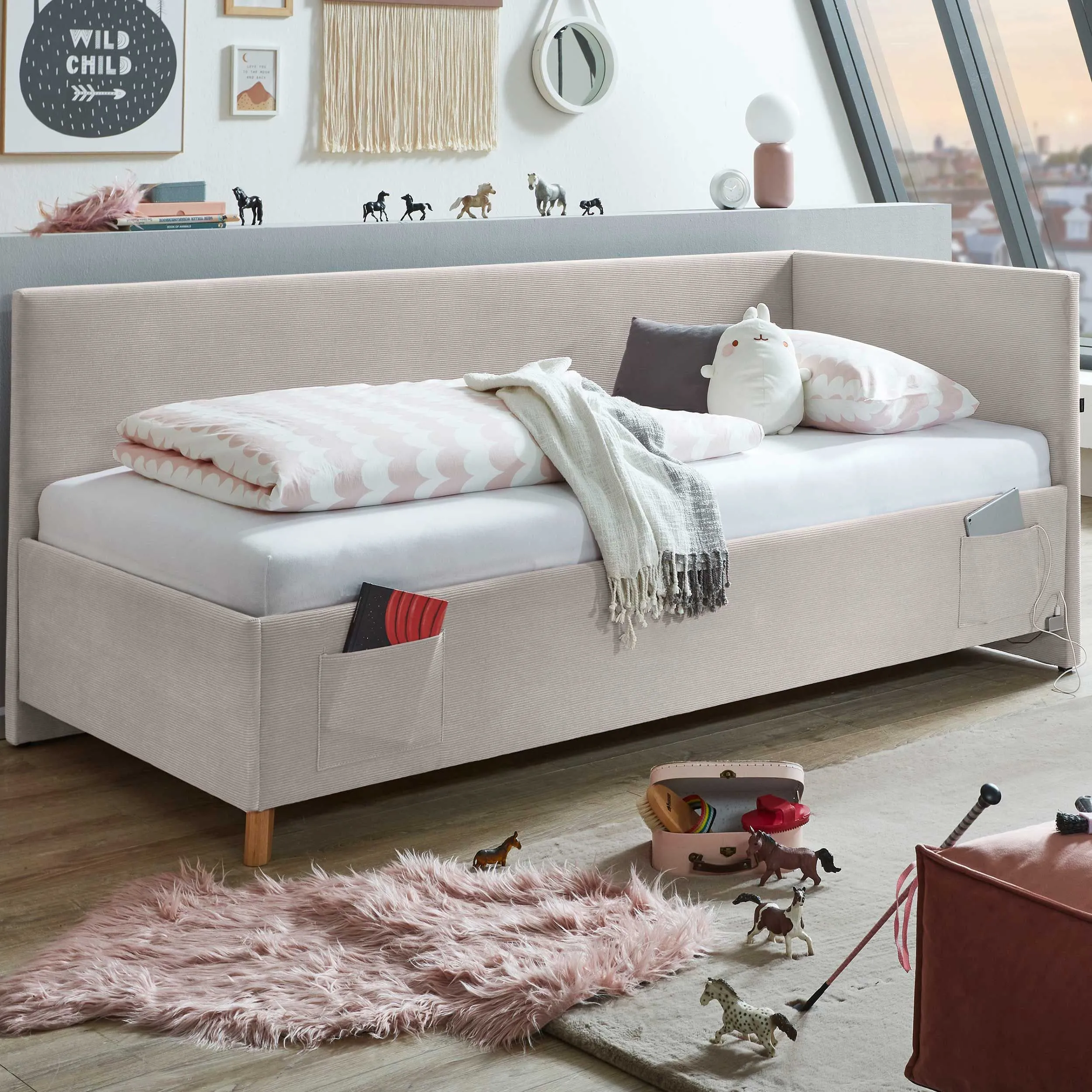 Lit coffre Cool | Avec dossier | 120 x 200 cm | Nata design